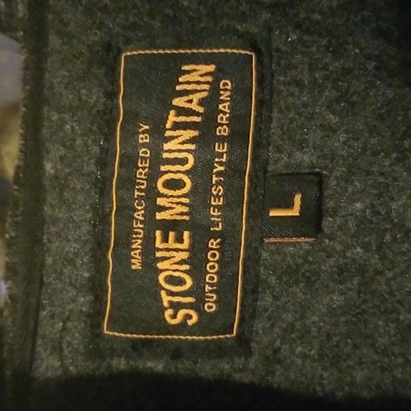 Stone Mountain Men's Zip up Hoodie Black - Picture 2 of 8